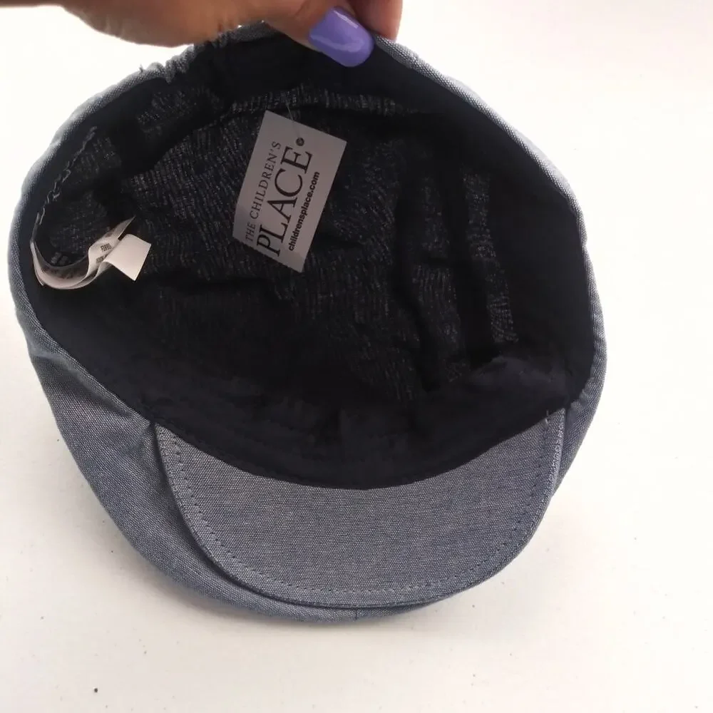 The Children’s Place Toddler Boys Chambray Newsboy Hat - Chambray Size M/L